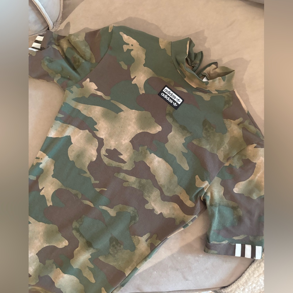 adidas Adult Woman’s Camo Dress - Green and Tan